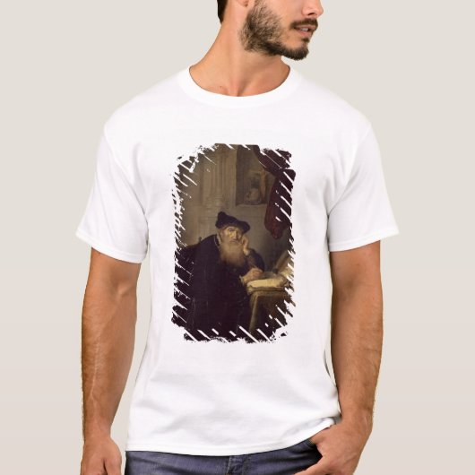 Een filosoof, 1635 (olie op het paneel) t-shirt (Voorkant)