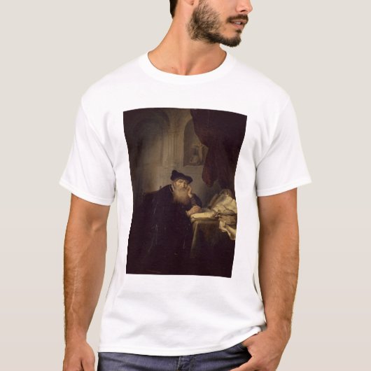 Een filosoof, 1635 (olie op het paneel) t-shirt (Voorkant)