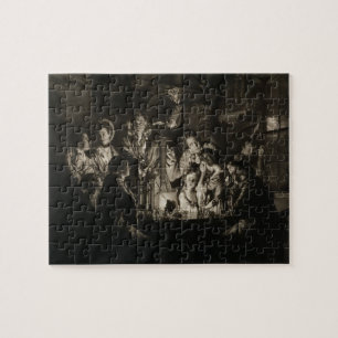 Een filosoof die een Experiment op de Pum van de L Legpuzzel