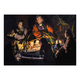 Een filosoof die lesgeeft over het Ordrery zonnest Foto Afdruk