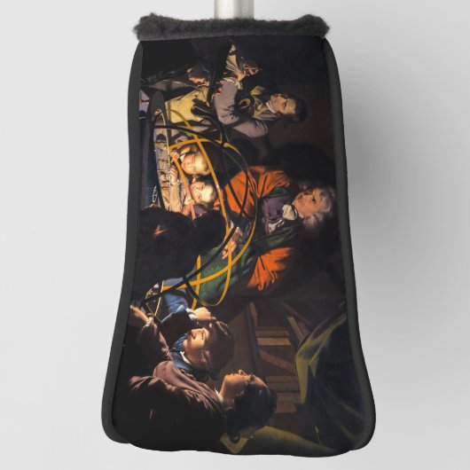 Een filosoof die lesgeeft over het Ordrery zonnest Golfheadcover (Draai 90)