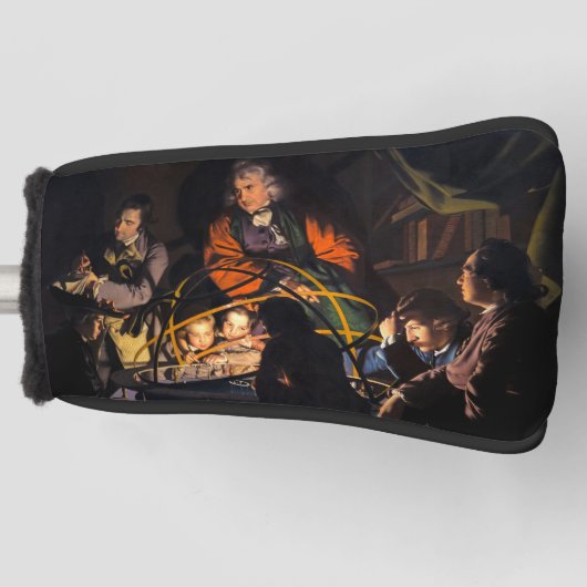 Een filosoof die lesgeeft over het Ordrery zonnest Golfheadcover (Voorkant)