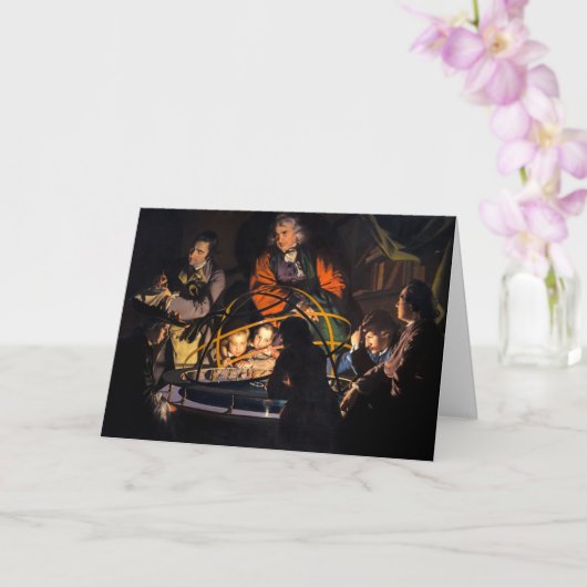 Een filosoof die lesgeeft over het Ordrery zonnest Kaart (Orchidee)