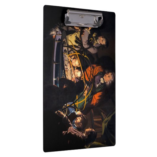 Een filosoof die lesgeeft over het Ordrery zonnest Klembord (Rechts)