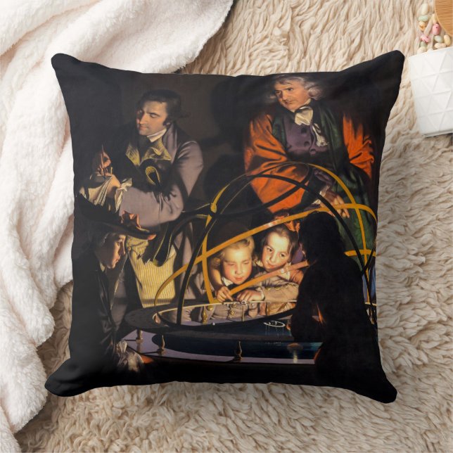 Een filosoof die lesgeeft over het Ordrery zonnest Kussen (Deken)