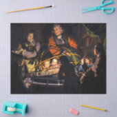 Een filosoof die lesgeeft over het Ordrery zonnest Tissuepapier (Craft)