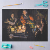 Een filosoof die lesgeeft over het Ordrery zonnest Tissuepapier (Craft)