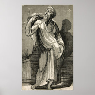 Een filosoof - Domenico Beccaumi - c1530 Poster