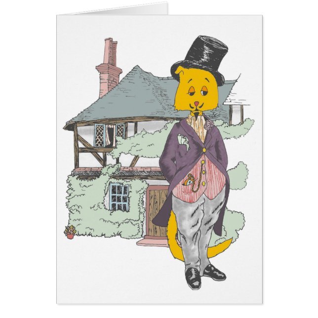 Een Fine Feline Card (Voorkant)