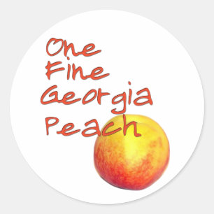 Eén Fine Georgia Peach Ronde Sticker