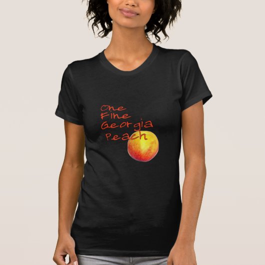 Eén Fine Georgia Peach T-shirt (Voorkant)