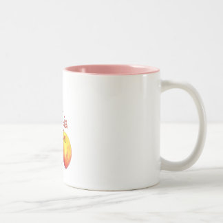 Eén Fine Georgia Peach Tweekleurige Koffiemok