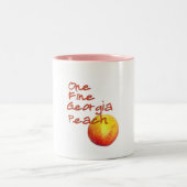 Eén Fine Georgia Peach Tweekleurige Koffiemok (Center)
