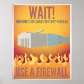 Een firewall gebruiken poster (Voorkant)