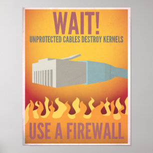 Een firewall gebruiken poster