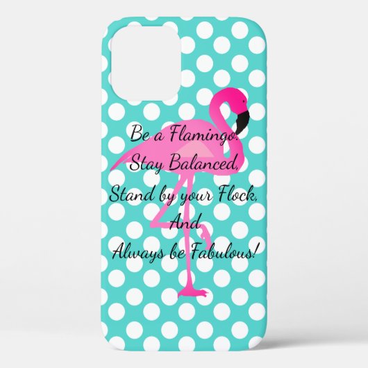 Een Flamingo Phone Case (Achterkant)