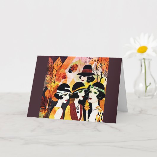 Een Flappers Thanksgiving Kaart (Kleine Plant)