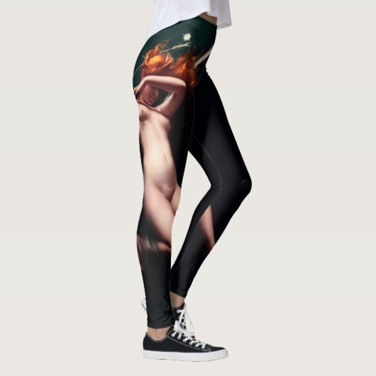 Een flapy onder de Starry Skies van Luis Ricardo F Leggings (Rechts)