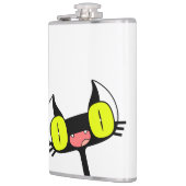 Een fles met een grappig katje heupfles (Links)