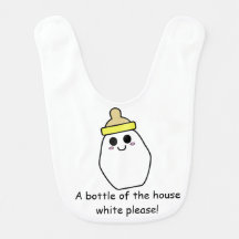 Een fles van het huis wit - gele fles