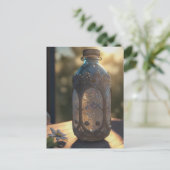 Een  flesje briefkaart (Staand voorkant)