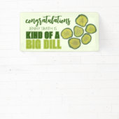 Een flinke deal groene augurk chips Gefeliciteerd Spandoek (Insitu)