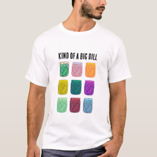 Een flinke komkommer Grappige kleurrijke augurken T-shirt