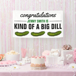 Een flinke stamper (deal) Groene augurk gefelicite Spandoek