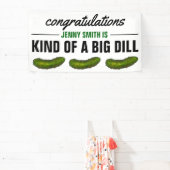 Een flinke stamper (deal) Groene augurk gefelicite Spandoek (Insitu)