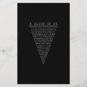 Een flitsachtig segment van Pi Briefpapier (Voorkant)