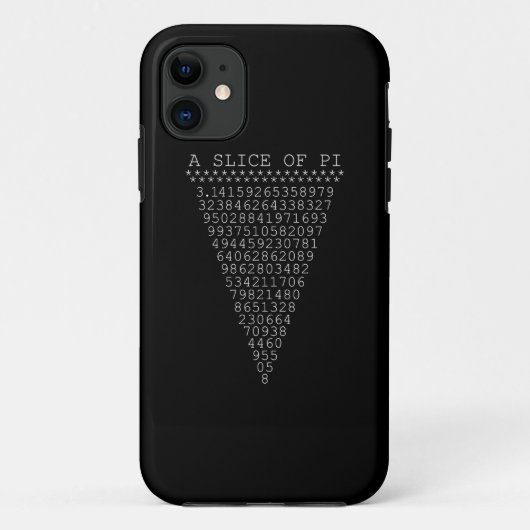 Een flitsachtig segment van Pi Case-Mate iPhone Case (Achterkant)