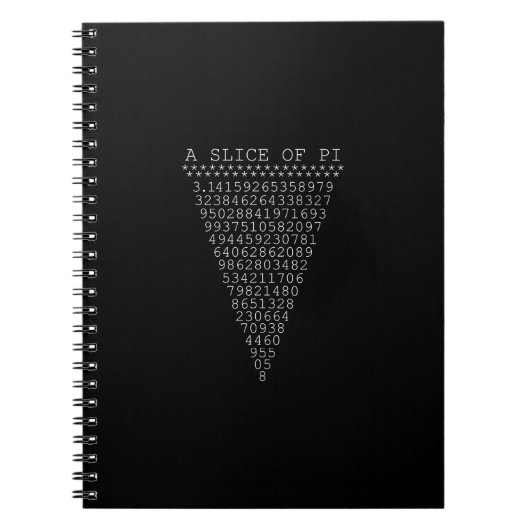 Een flitsachtig segment van Pi Notitieboek (Voorkant)