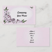 Een floraal klaar om aan te passen visitekaartje (Voorkant / Achterkant)