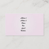 Een floraal klaar om aan te passen visitekaartje (Achterkant)