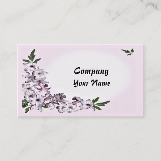 Een floraal klaar om aan te passen visitekaartje (Voorkant)