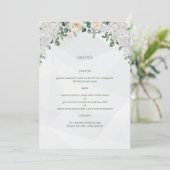 Een Floral Affair Wedding menu (Staand voorkant)