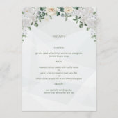 Een Floral Affair Wedding menu (Voorkant)