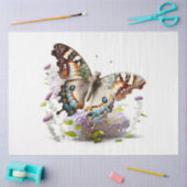 Een Floral Butterfly Series Design 2 Tissuepapier (Craft)