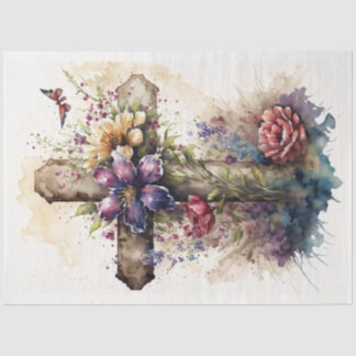 Een Floral Cross-Series Design 9 Tissuepapier