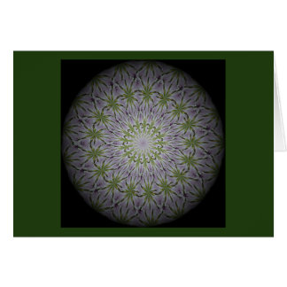 een floral mandala - kaart om het middelpunt te le