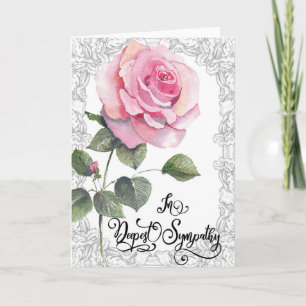 Een Floral Sympathiekaart Kaart