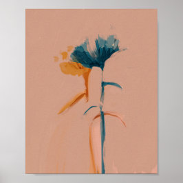 Een Florence Partnership - Abstracte bloemen Poster