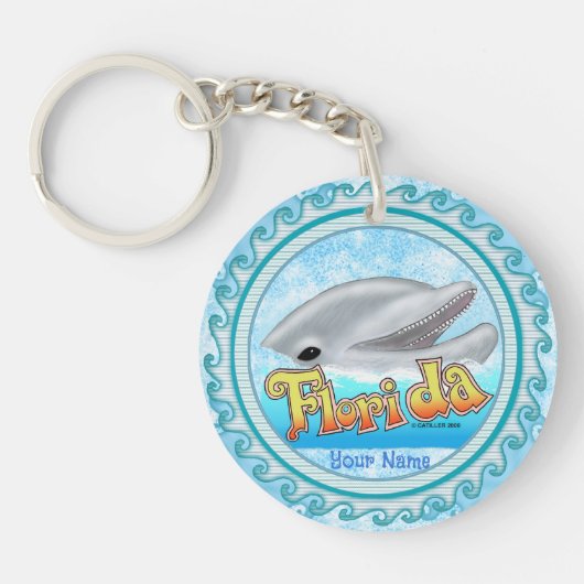 Een Floridadolfinus Sleutelhanger (Voorkant)