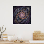 Een fluistering gevangen in barnsteen poster (Keuken)