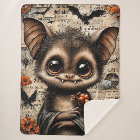 Een fluistering onder de Vellum hemel Sherpa Deken (Voorkant)