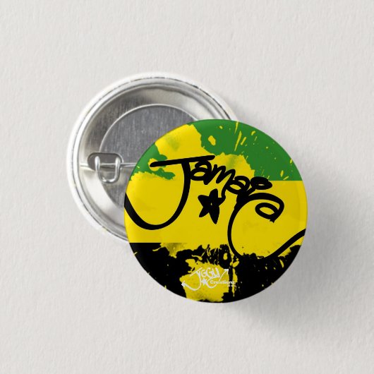 Een fluitje van Jamaica! Kleine Button (Voorkant /achterkant)