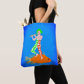 Een fluitspeler tote bag (Dichtbij)
