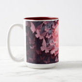 Een Flutter van Elegantie: 3D Vlinder Koffie Mok (Links)