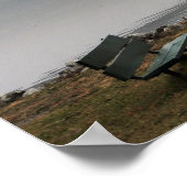 Een foggy dag rond de Mid-Hudson Bridge Poster (Hoek)