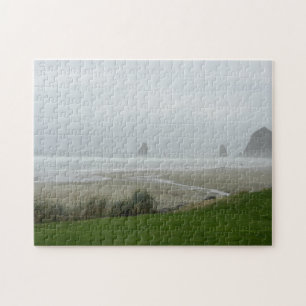 Een Foggy Morning bij het strand Legpuzzel